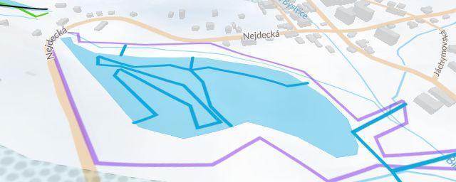 Piste map of the resort Sportovní areál Pernink