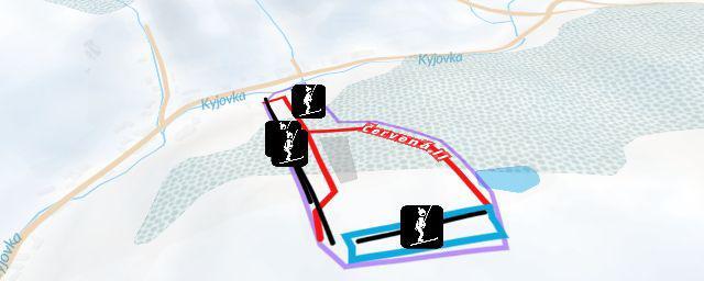Piste map of the resort Stupava