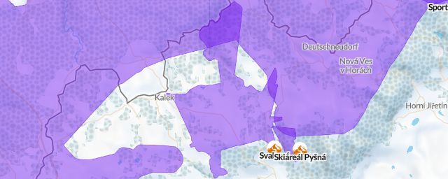 Piste map of the resort Svahová