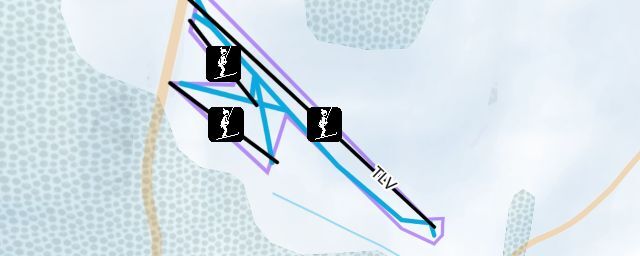 Piste map of the resort Pohoří u Malečova