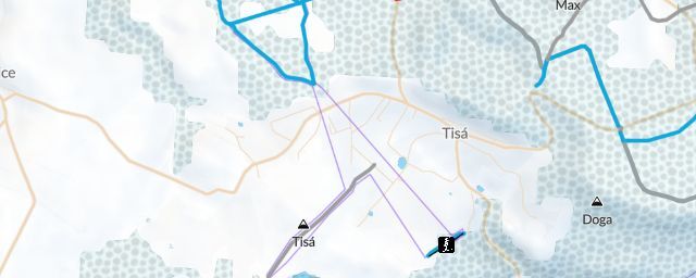 Piste map of the resort vlek Tisá