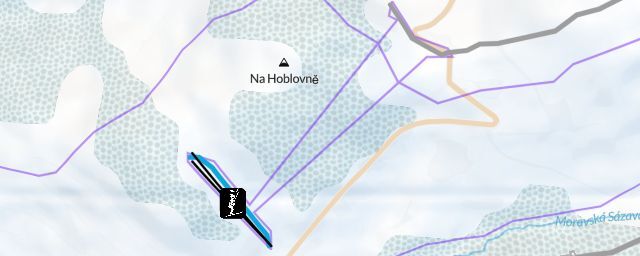 Piste map of the resort Výprachtice - Ovaz