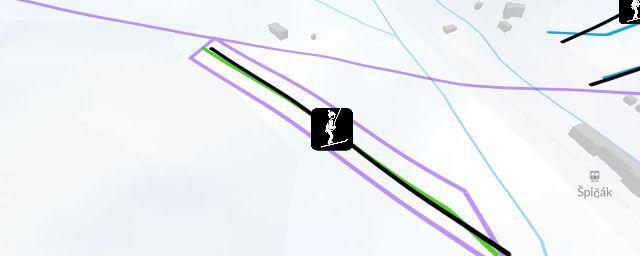 Piste map of the resort Za Nádražím