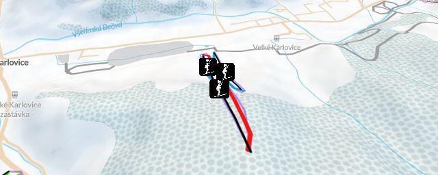 Piste map of the resort U Bambuchů