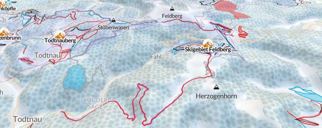 Piste map of the resort Skigebiet Feldberg