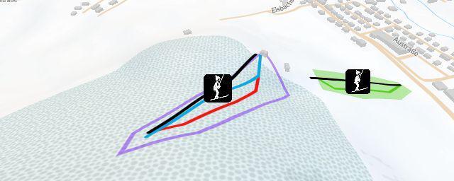 Piste map of the resort Skipiste Bühl Lautlingen