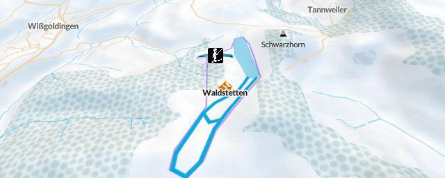 Piste map of the resort Waldstetten