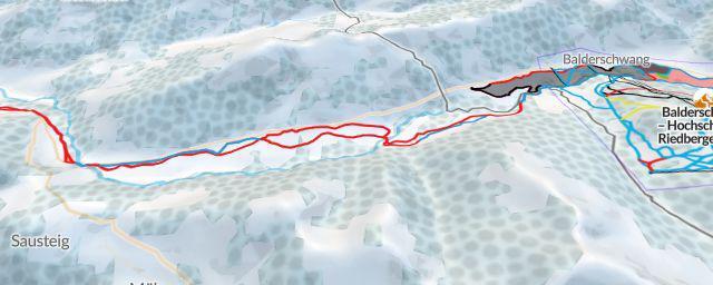 Piste map of the resort Balderschwang – Hochschelpen/Riedberger Horn