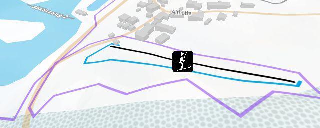 Piste map of the resort Freizeitzentrum Althütte