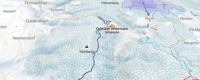 Piste map of the resort Gebrüder Wehrmann Schanzen