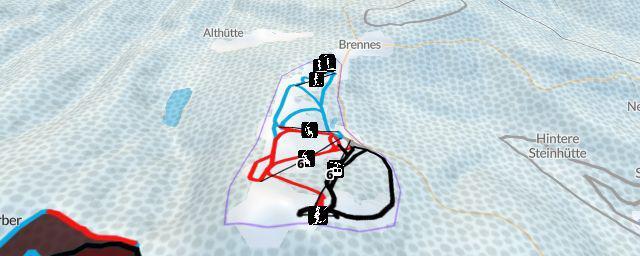 Piste map of the resort Großer Arber