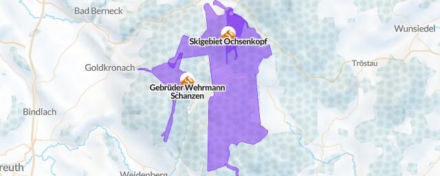 Piste map of the resort Skigebiet Ochsenkopf