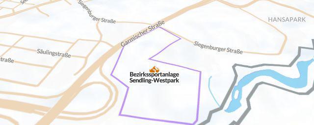 Piste map of the resort Bezirkssportanlage Sendling-Westpark