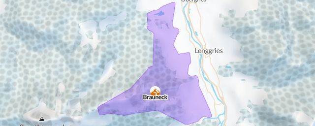 Piste map of the resort Brauneck