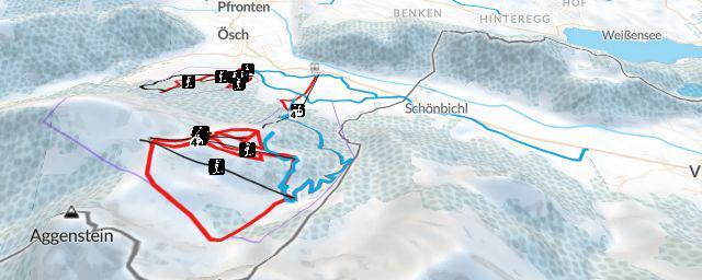Piste map of the resort Breitenbergbahn