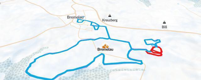 Piste map of the resort Bremelau