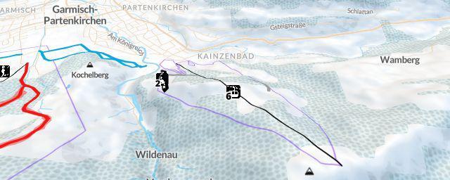 Piste map of the resort Eckbauer