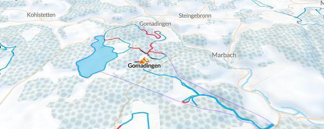 Piste map of the resort Gomadingen