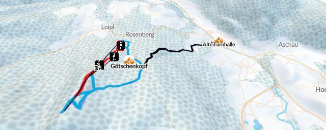 Piste map of the resort Götschenkopf