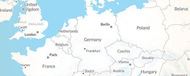 Piste map of the region Germany