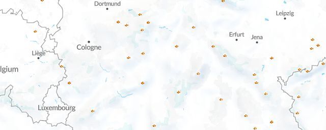 Piste map of the region Hessen