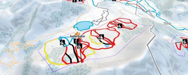 Piste map of the resort Hindelang Oberjoch