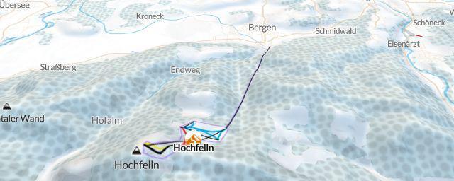 Piste map of the resort Hochfelln