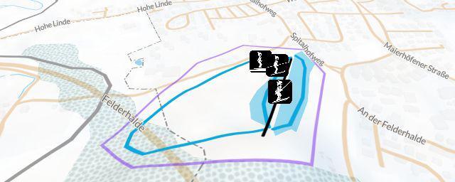 Piste map of the resort Isny / Felderhalde
