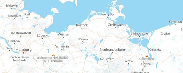 Piste map of the region Mecklenburg-Vorpommern