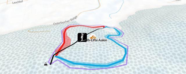 Piste map of the resort Olstalb-Lifte Aalen