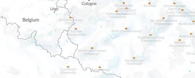 Piste map of the region Rheinland-Pfalz