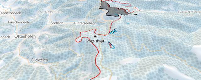Piste map of the resort Ruhestein
