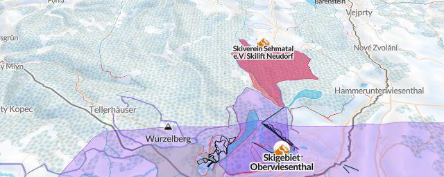 Piste map of the resort Skigebiet Oberwiesenthal