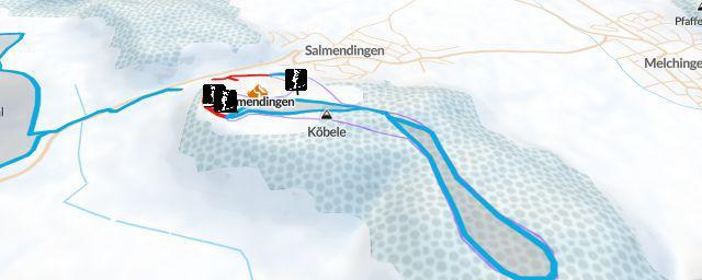 Piste map of the resort Salmendingen