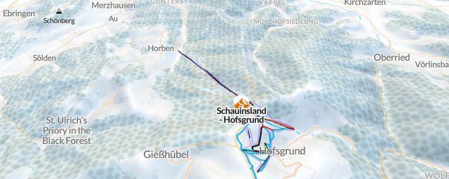Piste map of the resort Schauinsland - Hofsgrund
