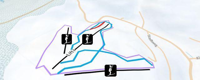 Piste map of the resort Skigebiet am Engländer