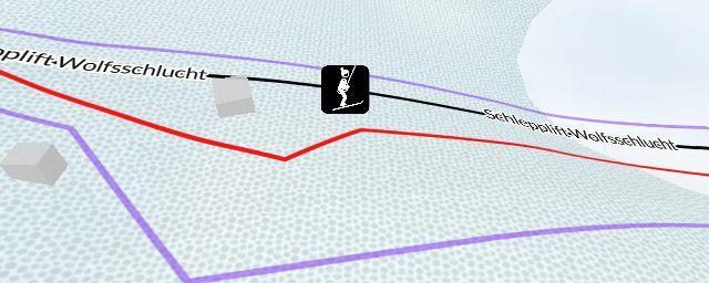 Piste map of the resort Skigebiet Wolfsschlucht
