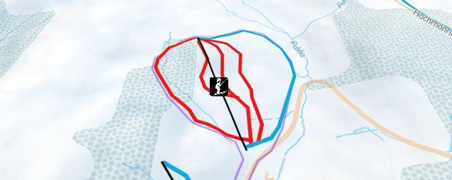Piste map of the resort Skigebiet Zuckerfeld (Wasserkuppe)