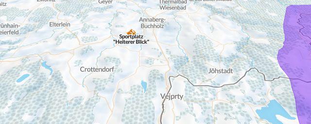 Piste map of the resort skiing arena