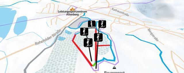 Piste map of the resort Skilift Altenberg