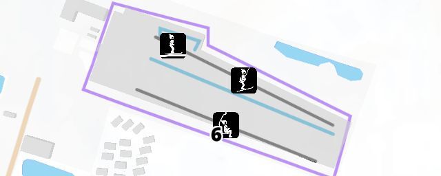 Piste map of the resort Snow World Bispingen