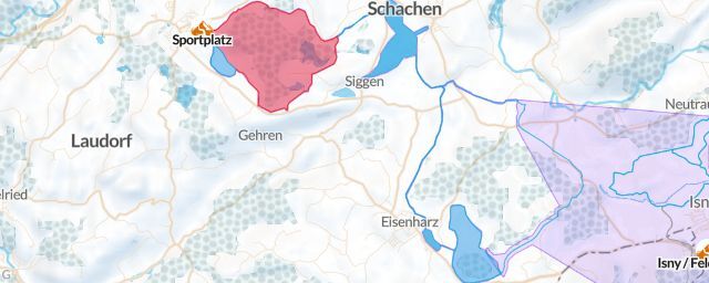 Piste map of the resort Sportplatz