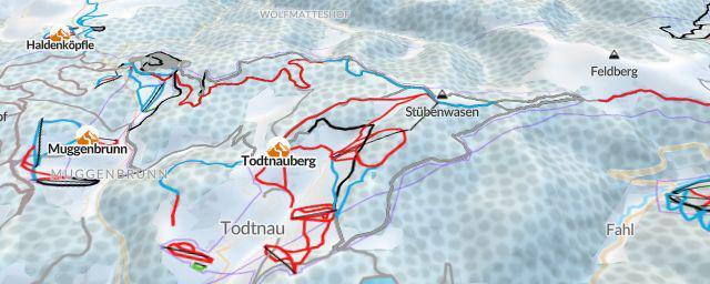 Piste map of the resort Todtnauberg