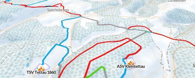Piste map of the resort TSV Tettau 1860