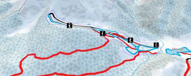 Piste map of the resort Wildalmlifte