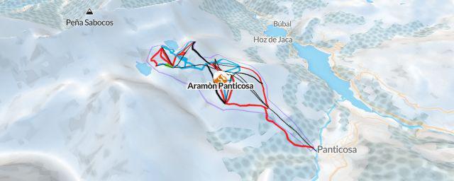 Piste map of the resort Aramòn Panticosa