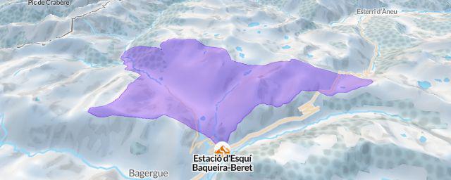 Piste map of the resort Estació d'Esquí Baqueira-Beret