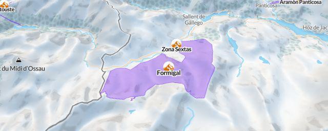Piste map of the resort Formigal