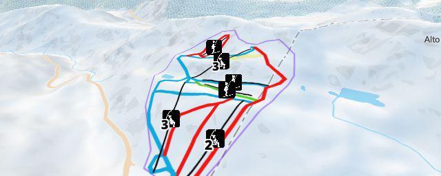 Piste map of the resort Leitariegos