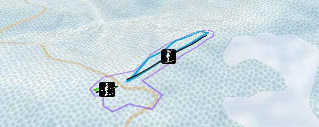 Piste map of the resort Punto de Nieves Santa Ines